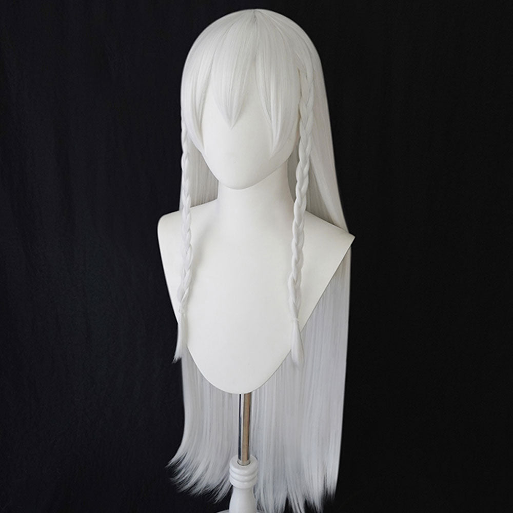 Perruque de Cosplay Blanche Azur Lane HMS Hermione