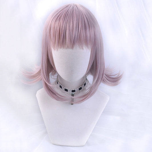 DanganRonpa Dangan Ronpa Chiaki Nanami Pink Cosplay Wig