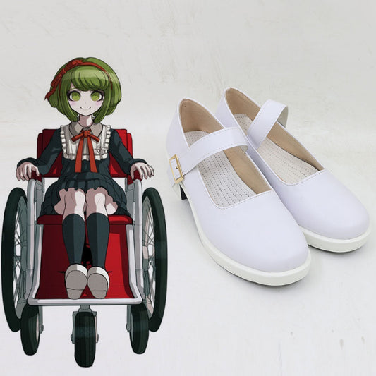 Danganronpa Another Episode: Ultra Despair Girls Monaca Towa White Cosplay Shoes