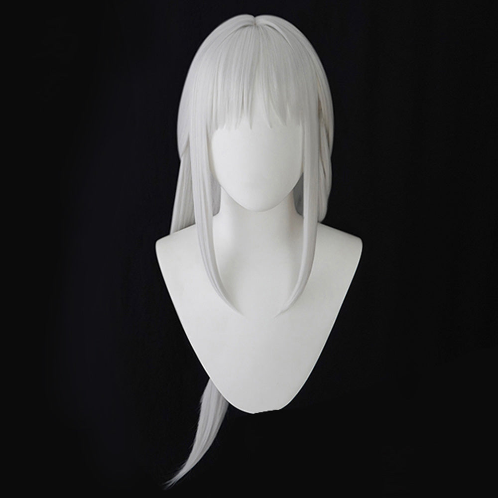 Azur Lane USS Massachusetts Dressed to Impress White Silver Cosplay Wig