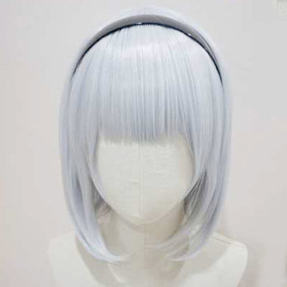 Azur Lane Dido Bisque Doll Silver White Cosplay Wig
