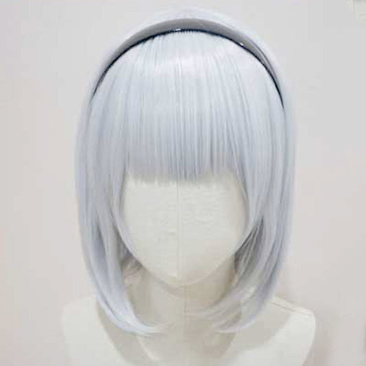 Azur Lane Dido Bisque Doll Silver White Cosplay Wig