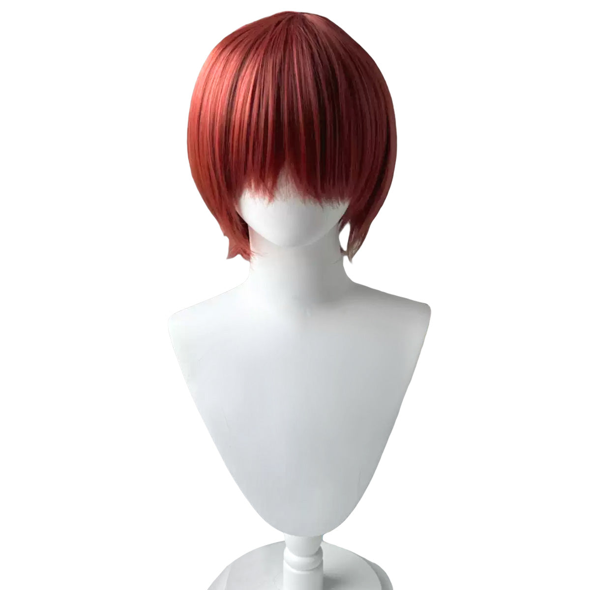 Perruque de cosplay rouge Danganronpa Mahiru Koizumi