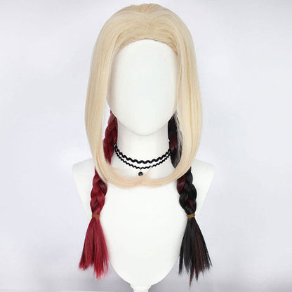 The Suicide Squad 2 Harley Quinn Gold-Rot Cosplay-Perücke