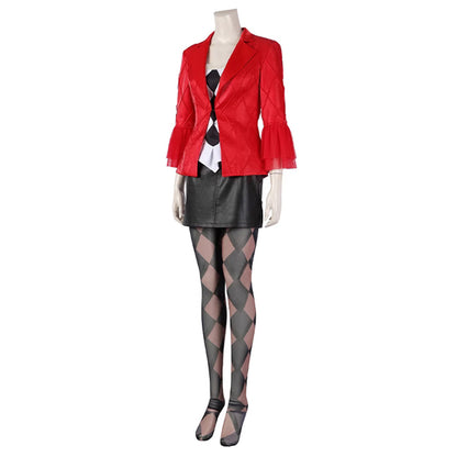Joker: Folie à Deux Harley Quinn Red Black Suit Jacket Cosplay Costume