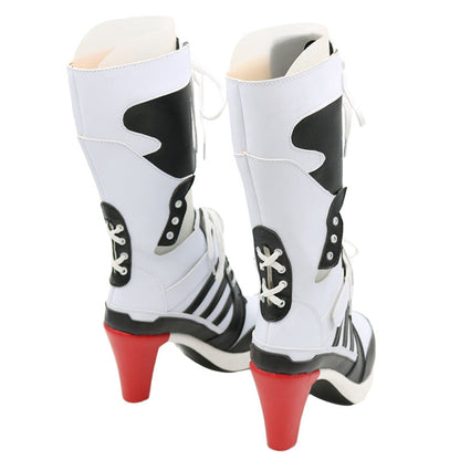 DC Comics New Batman Suicide Squad Harley Quinn Bottes Cosplay Noires