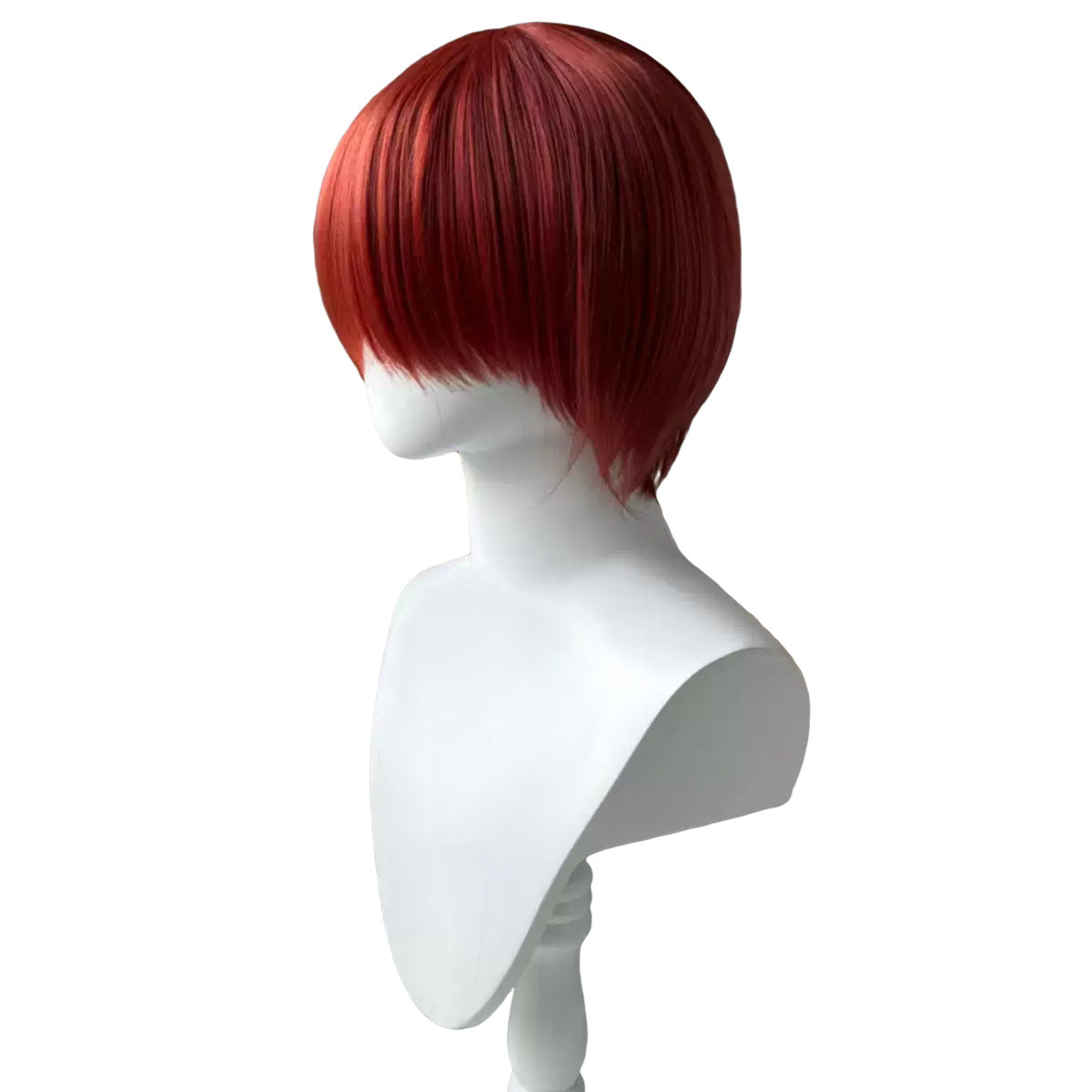 Perruque de cosplay rouge Danganronpa Mahiru Koizumi