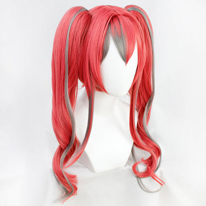Azur Lane Bremerton Rosa Grau Cosplay Perücke
