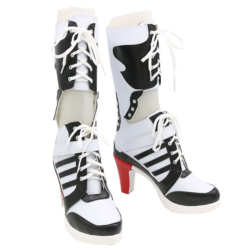 DC Comics New Batman Suicide Squad Harley Quinn Bottes Cosplay Noires
