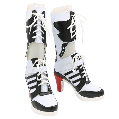 DC Comics New Batman Suicide Squad Harley Quinn Bottes Cosplay Noires