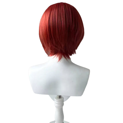 Perruque de cosplay rouge Danganronpa Mahiru Koizumi