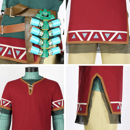 The Legend of Zelda: Tears of the Kingdom Link Hylian-Tunika Cosplay-Kostüm