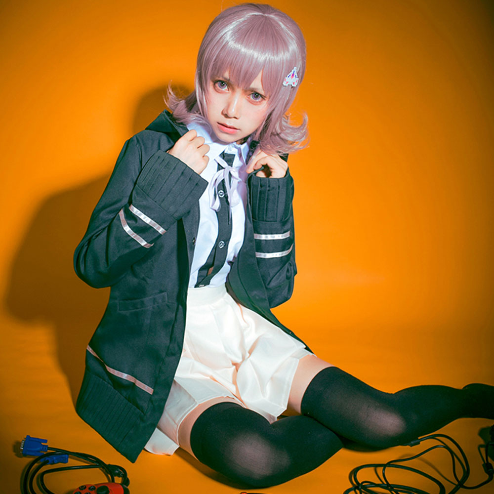 DanganRonpa Dangan Ronpa Chiaki Nanami Halloween Cosplay Costume