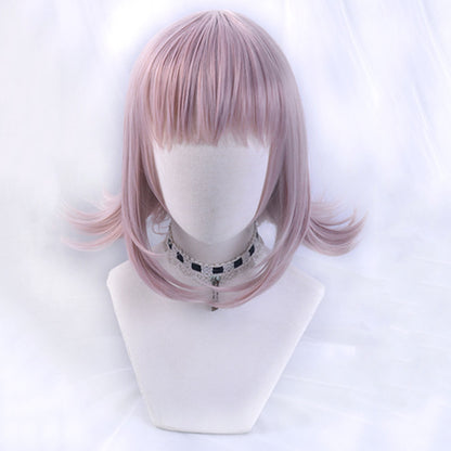 DanganRonpa Dangan Ronpa Chiaki Nanami Pink Cosplay Wig