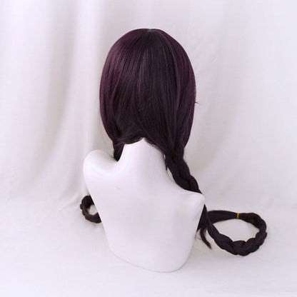 Perruque de cosplay DanganRonpa Dangan Ronpa Touko Fukawa Deep Purple
