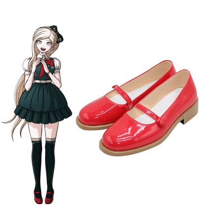 Danganronpa 2: Goodbye Despair Sonia Nevermind Chaussures de Cosplay Rouges