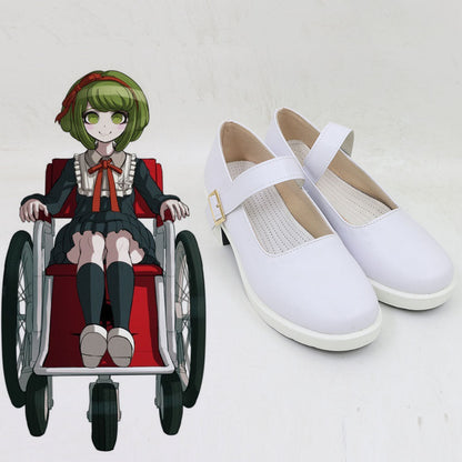 Danganronpa Another Episode: Ultra Despair Girls Monaca Towa Chaussures de cosplay blanches