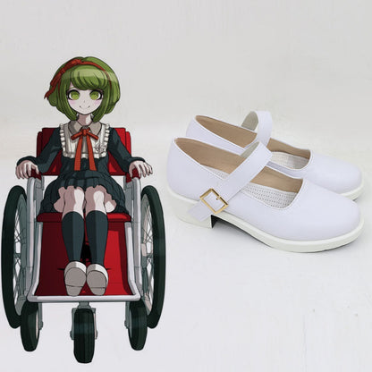 Danganronpa Another Episode: Ultra Despair Girls Monaca Towa Chaussures de cosplay blanches
