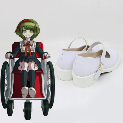 Danganronpa Another Episode: Ultra Despair Girls Monaca Towa Chaussures de cosplay blanches