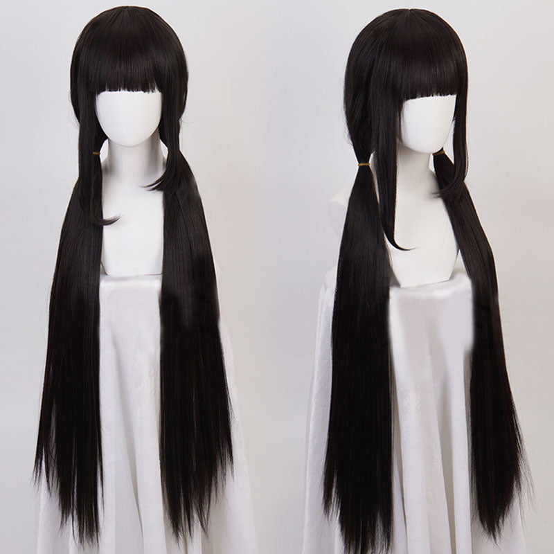 Danganronpa V3: Killing Harmony Maki Harukawa schwarze Cosplay-Perücke