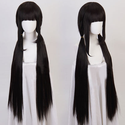 Danganronpa V3: Killing Harmony Maki Harukawa schwarze Cosplay-Perücke