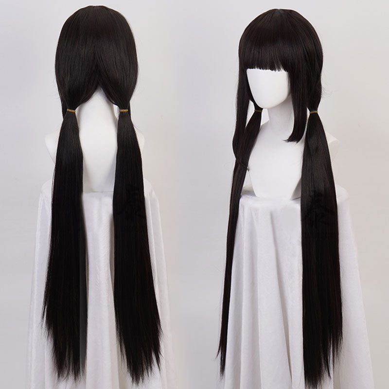 Danganronpa V3: Killing Harmony Maki Harukawa schwarze Cosplay-Perücke