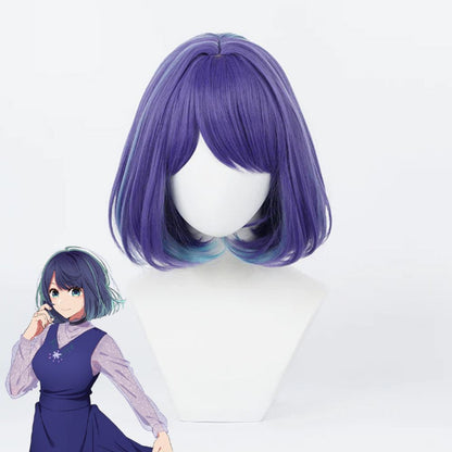 Oshi no Ko Anime Akane Kurokawa Blue Cosplay Wig