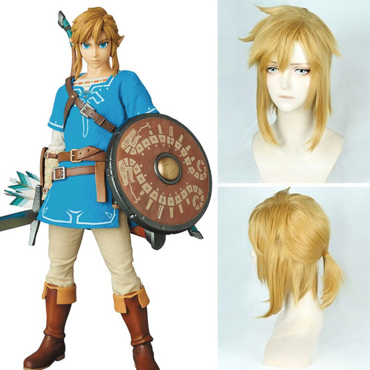 The Legend of Zelda: Breath of the Wild Link Gloden Cosplay Wig