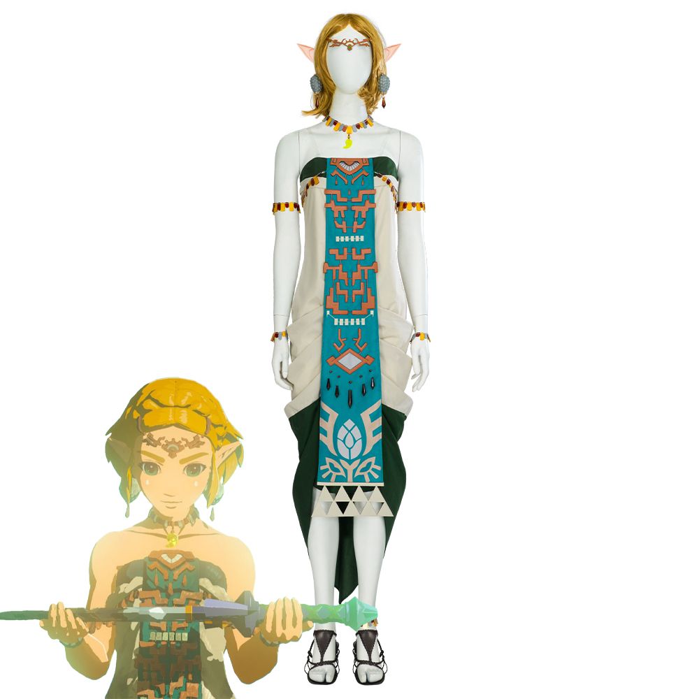 The Legend of Zelda: Tears of the Kingdom Prinzessin Zelda (Zonai-Kleid) Cosplay-Kostüm