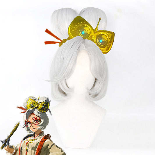The Legend of Zelda: Tears of the Kingdom Purah Silver Cosplay Wig