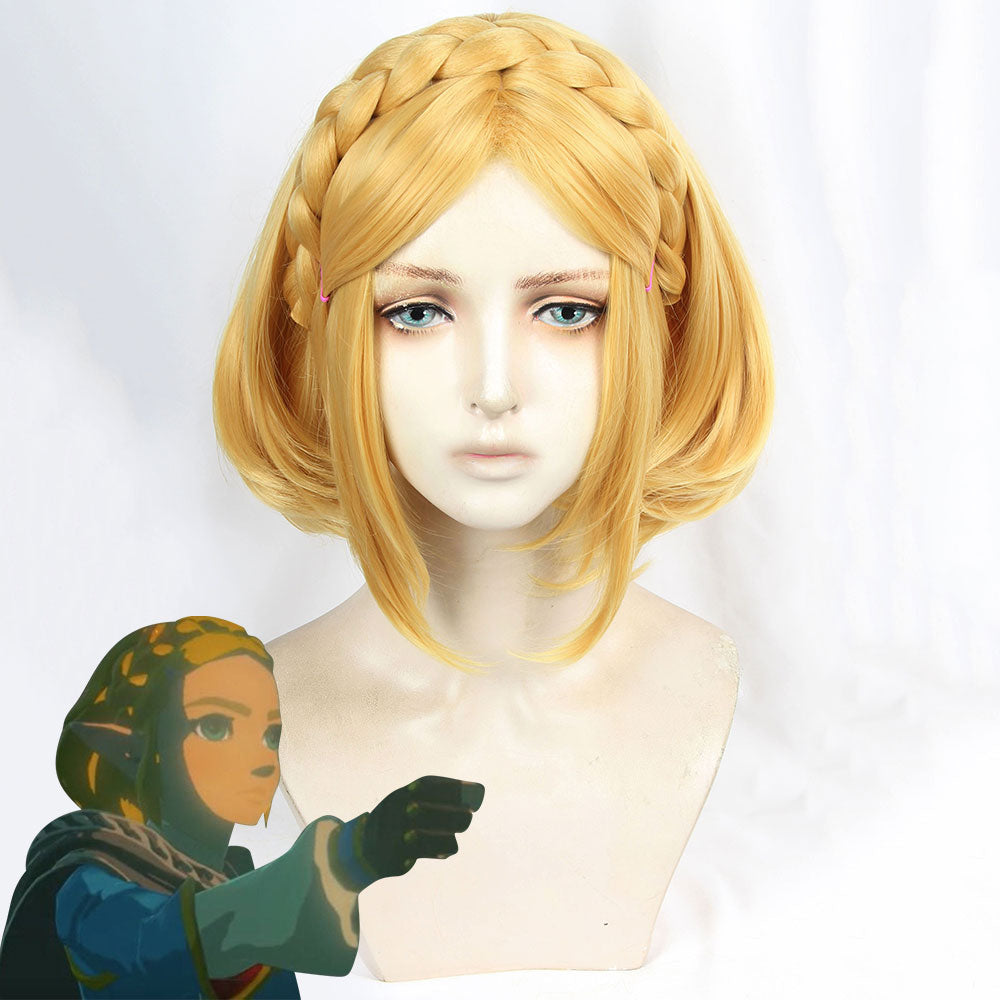 The Legend Of Zelda: Breath Of The Wild 2 Princess Zelda Golden Cosplay Wig