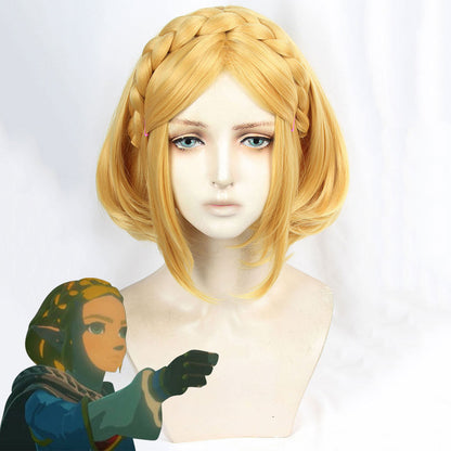 The Legend Of Zelda: Breath Of The Wild 2 Princess Zelda Golden Cosplay Wig