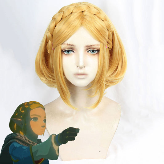 The Legend Of Zelda: Breath Of The Wild 2 Princess Zelda Golden Cosplay Wig